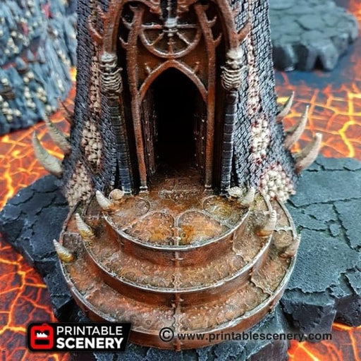 Tabletop Terrain Building Infernal Tower - Fantasy Demon Building
