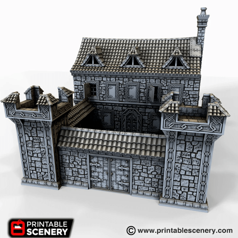 Tabletop Terrain Building Ironhelm Barracks - Fantasy Building