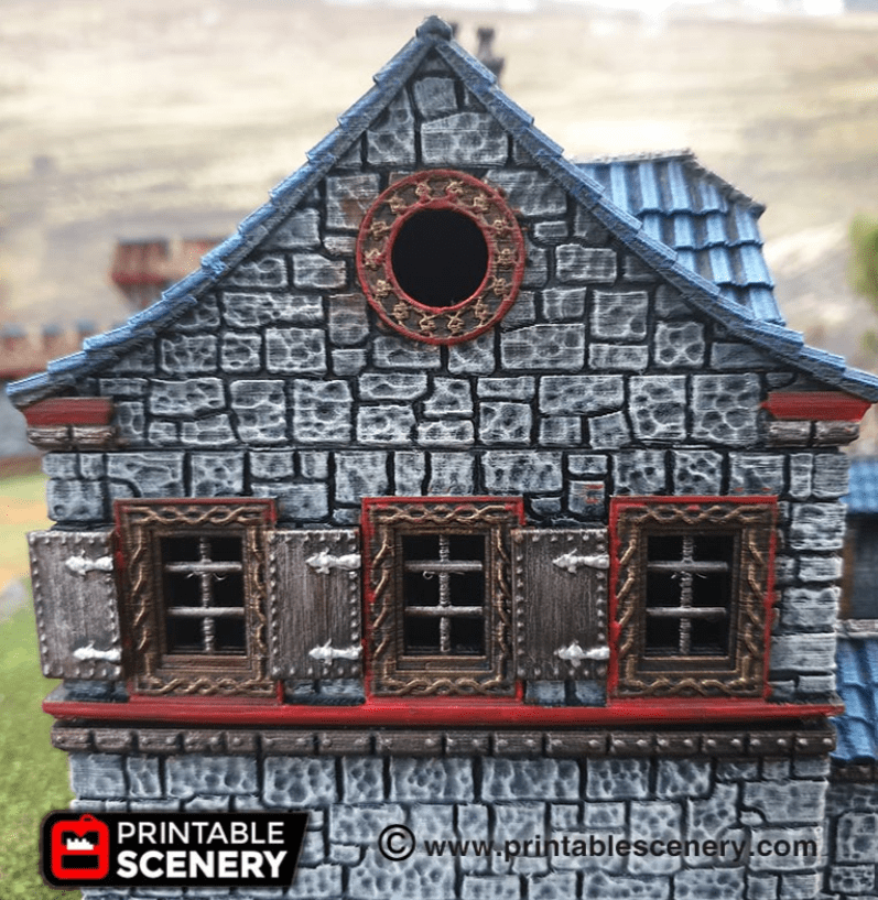 Tabletop Terrain Building Ironhelm Barracks - Fantasy Building