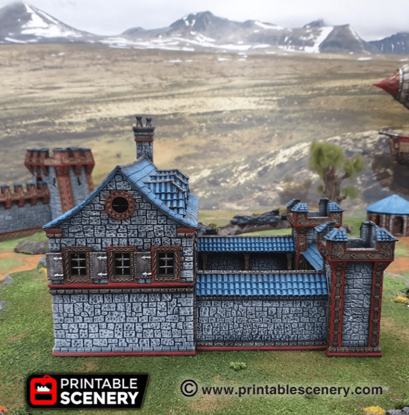 Tabletop Terrain Building Ironhelm Barracks - Fantasy Building