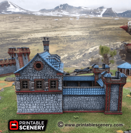 Tabletop Terrain Building Ironhelm Barracks - Fantasy Building