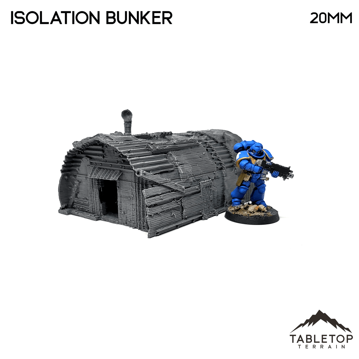Tabletop Terrain Building Isolation Bunker - Apocalyptic Building