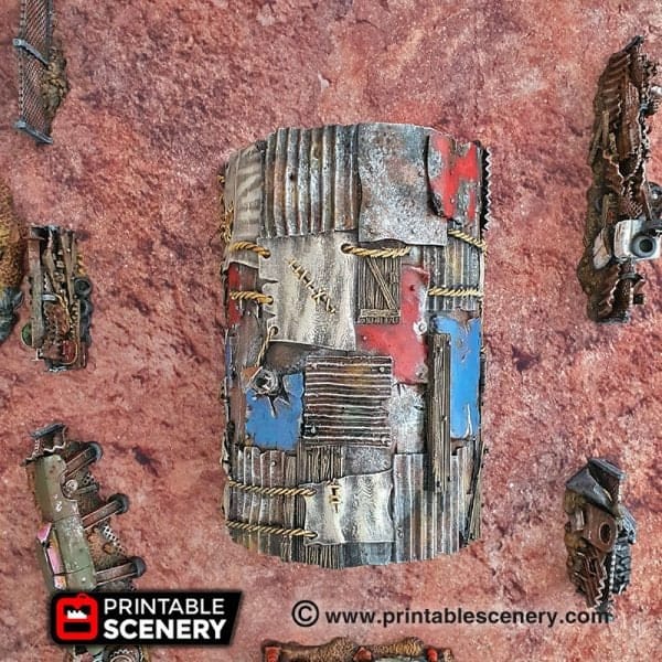 Tabletop Terrain Building Isolation Bunker - Apocalyptic Building