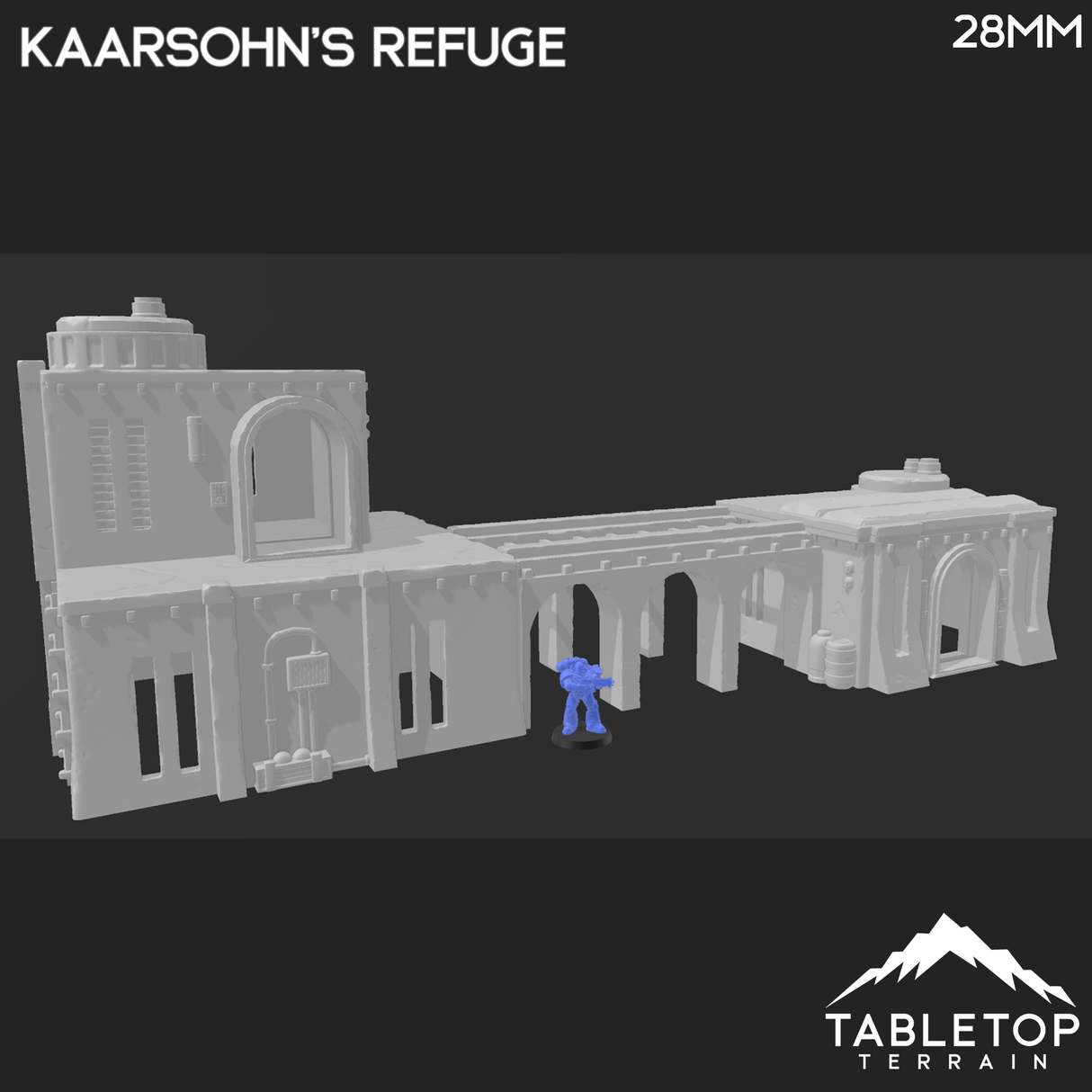 Tabletop Terrain Building Kaarsohn's Refuge + Ruined Refuge - Star Wars Legion Building