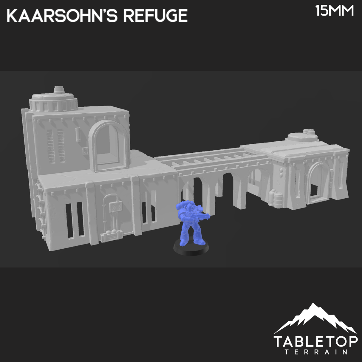 Tabletop Terrain Building Kaarsohn's Refuge + Ruined Refuge - Star Wars Legion Building