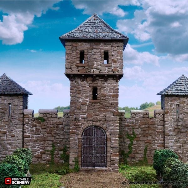 Tabletop Terrain Building King's Gate - Country & King - Fantasy Historical Building