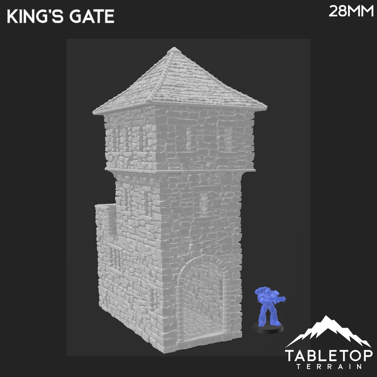 Tabletop Terrain Building King's Gate - Country & King - Fantasy Historical Building