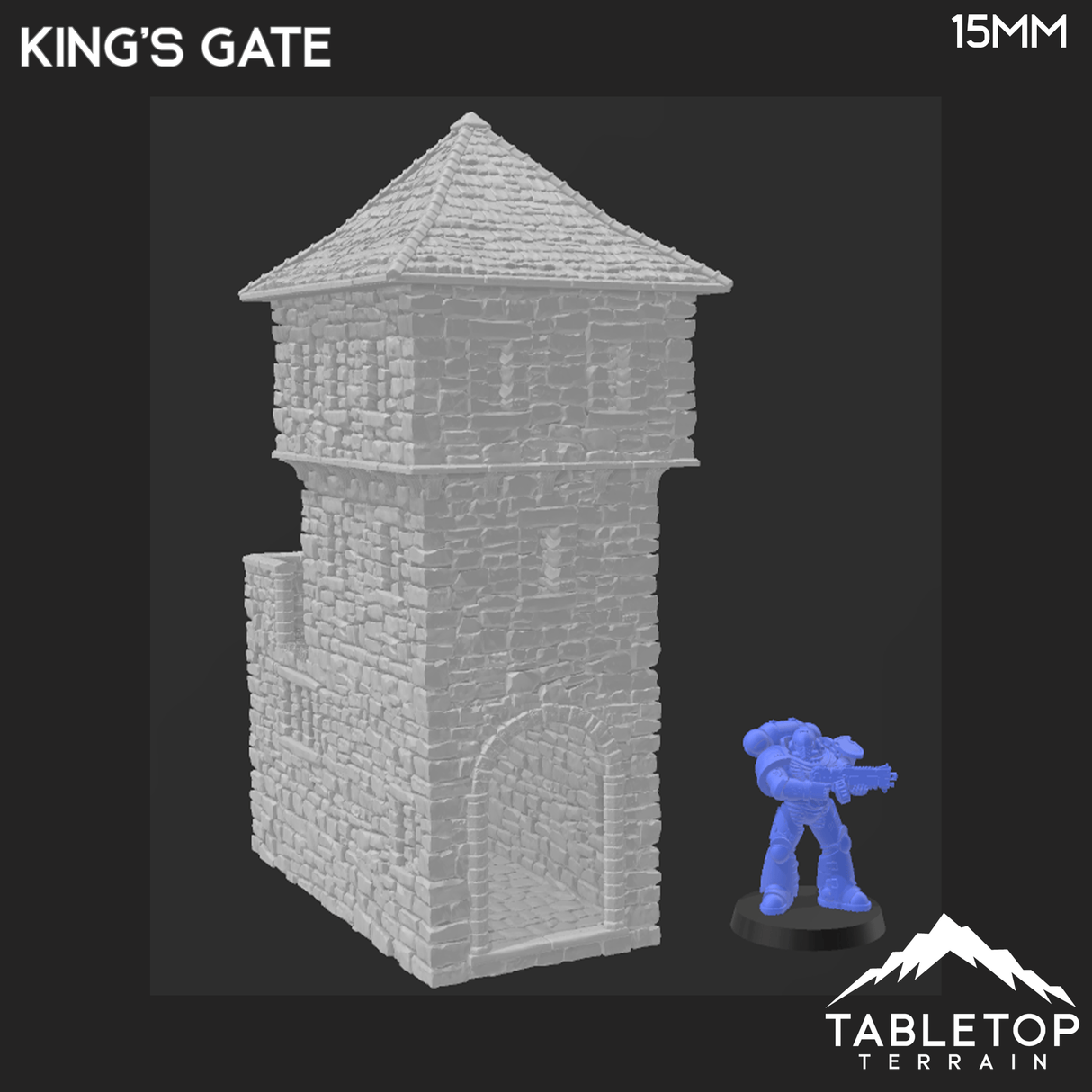 Tabletop Terrain Building King's Gate - Country & King - Fantasy Historical Building