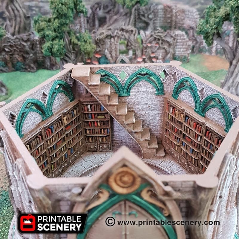 Tabletop Terrain Building Library of Ithillia - Elven Fantasy Building
