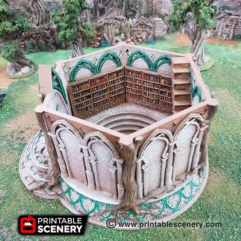 Tabletop Terrain Building Library of Ithillia - Elven Fantasy Building