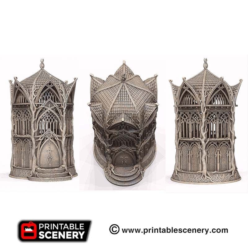 Tabletop Terrain Building Library of Ithillia - Elven Fantasy Building