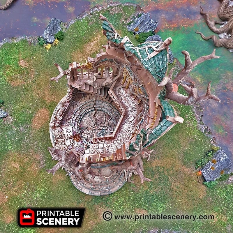 Tabletop Terrain Building Lost Library of Ithillia - Elven Fantasy Building