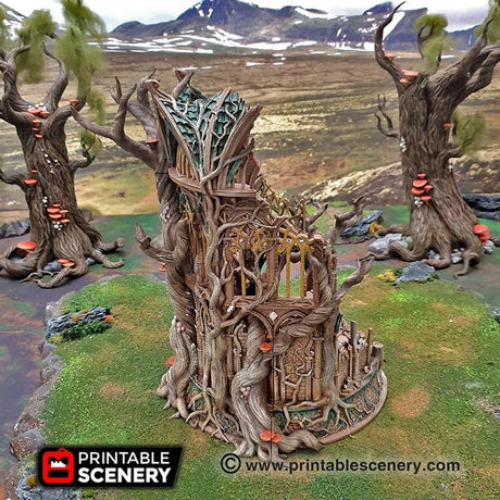 Tabletop Terrain Building Lost Library of Ithillia - Elven Fantasy Building