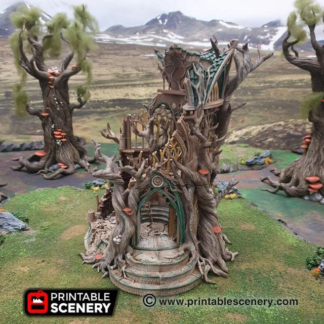Tabletop Terrain Building Lost Library of Ithillia - Elven Fantasy Building