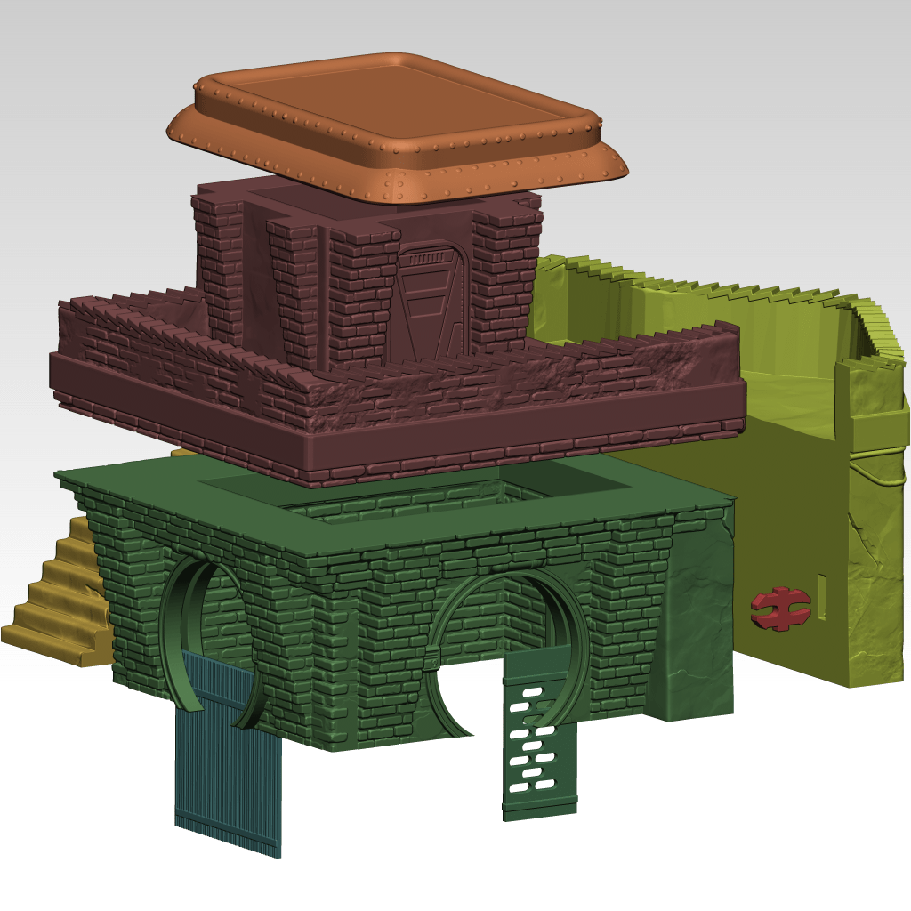 Tabletop Terrain Building Main Street House - Ord Ferrum