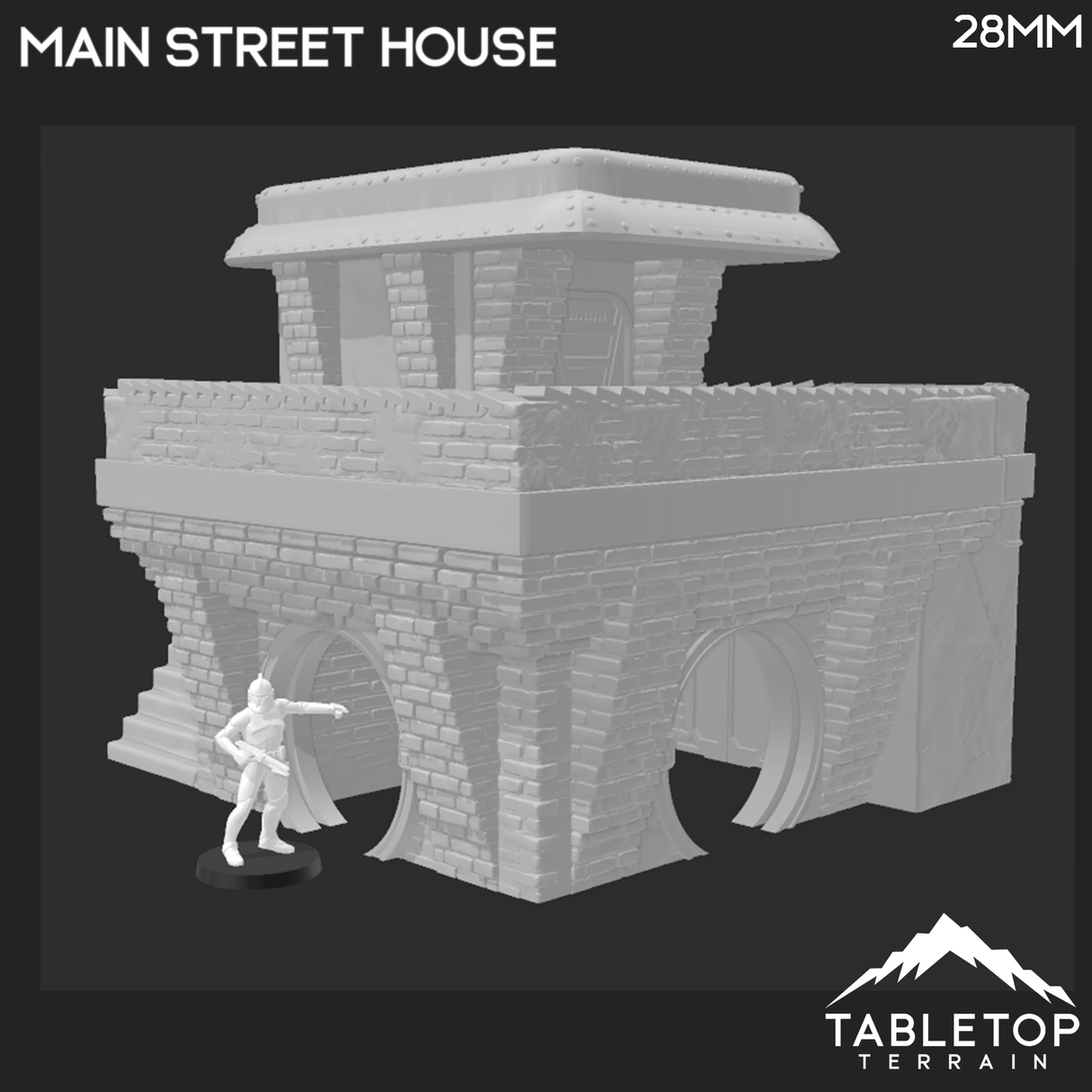 Tabletop Terrain Building Main Street House - Ord Ferrum