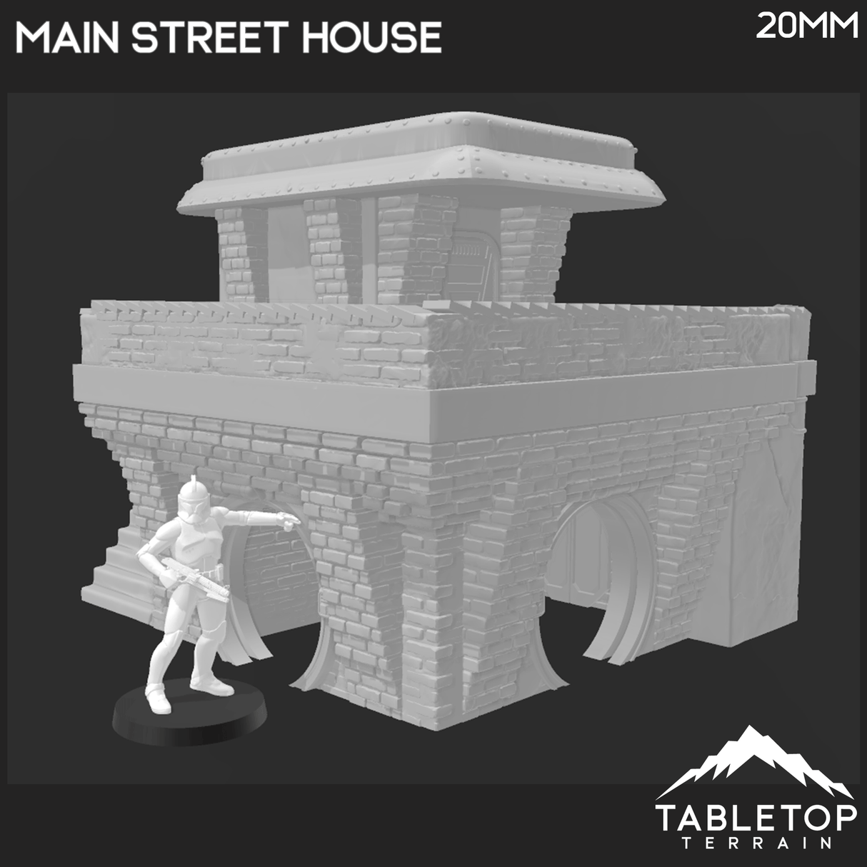 Tabletop Terrain Building Main Street House - Ord Ferrum