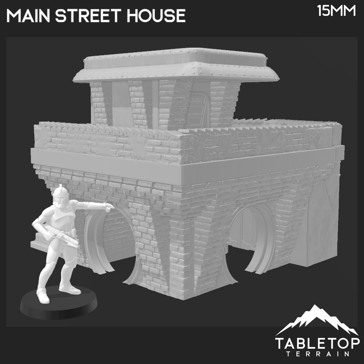 Tabletop Terrain Building Main Street House - Ord Ferrum