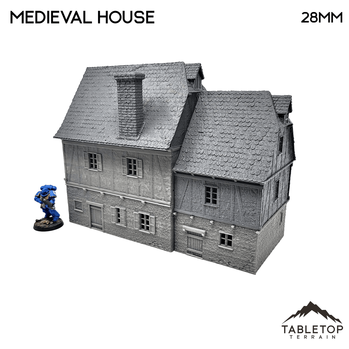 Tabletop Terrain Building Medieval House - WWII Building