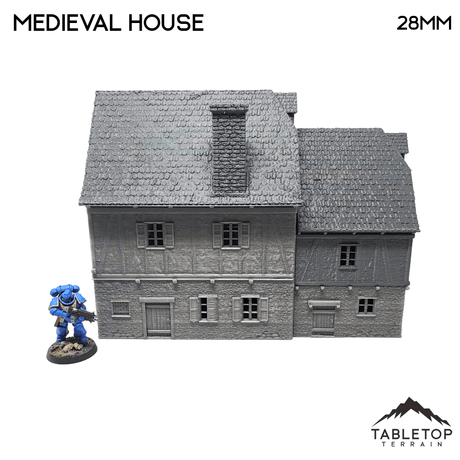 Tabletop Terrain Building Medieval House - WWII Building