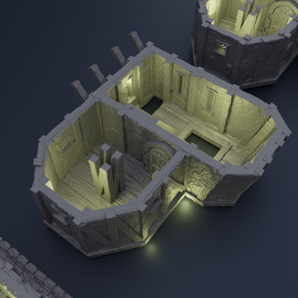 Tabletop Terrain Building Medieval Seaside Warehouse