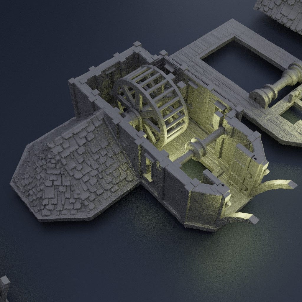 Tabletop Terrain Building Medieval Seaside Warehouse