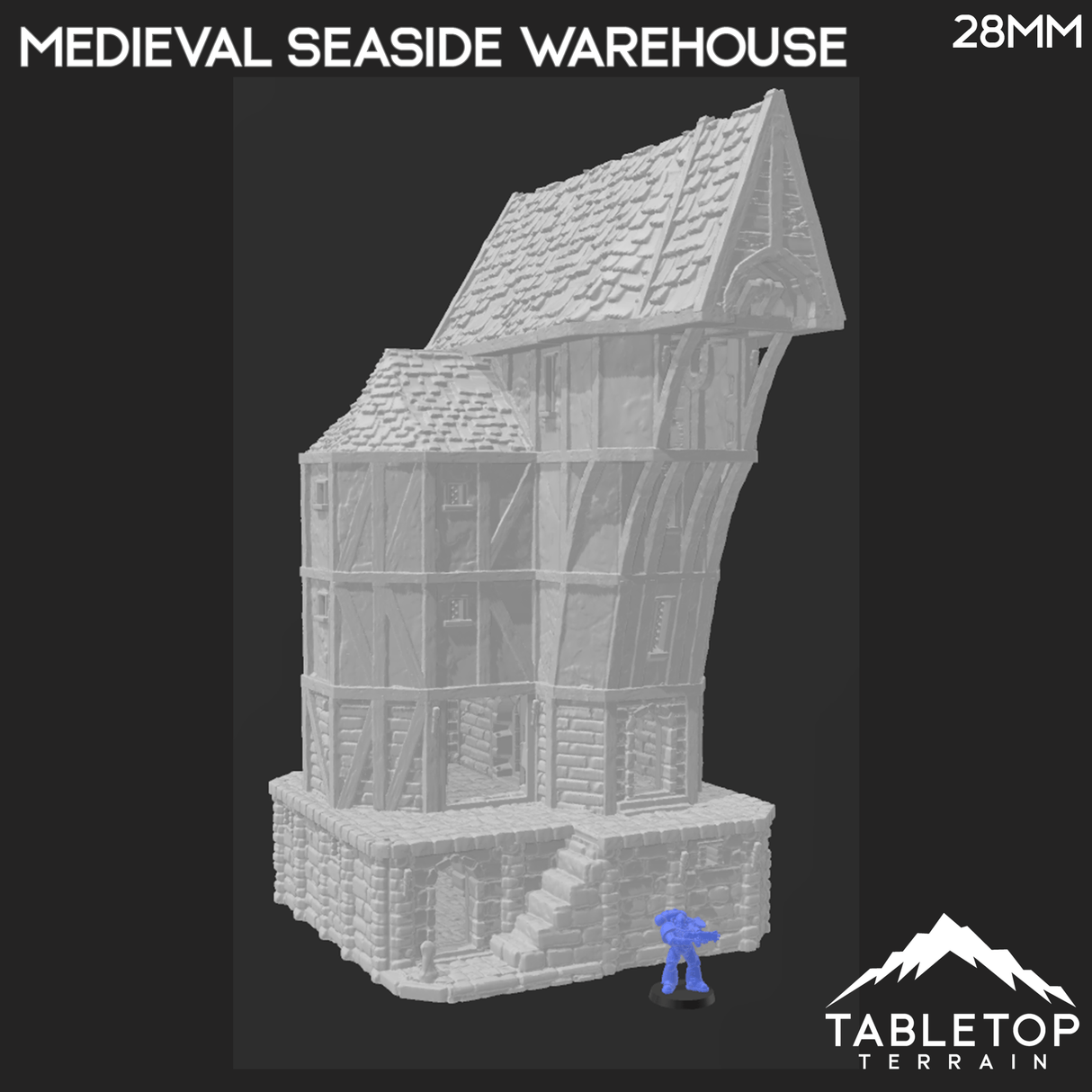 Tabletop Terrain Building Medieval Seaside Warehouse