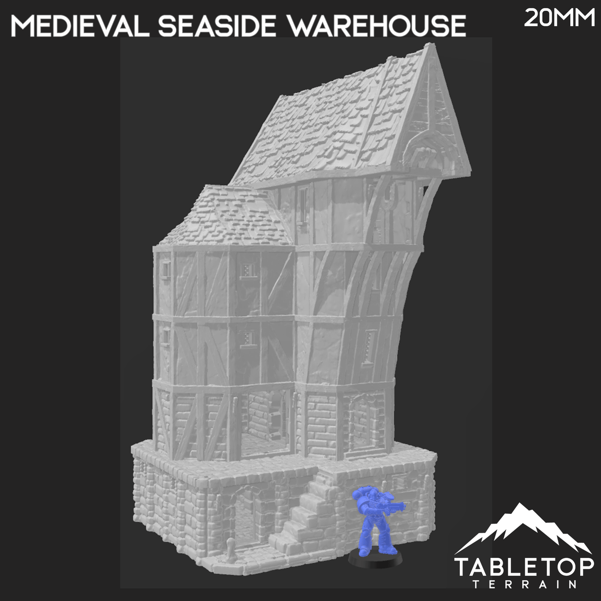 Tabletop Terrain Building Medieval Seaside Warehouse