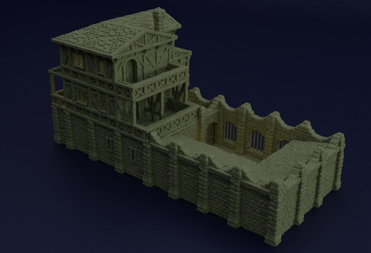 Tabletop Terrain Building Medieval Slaver Manor