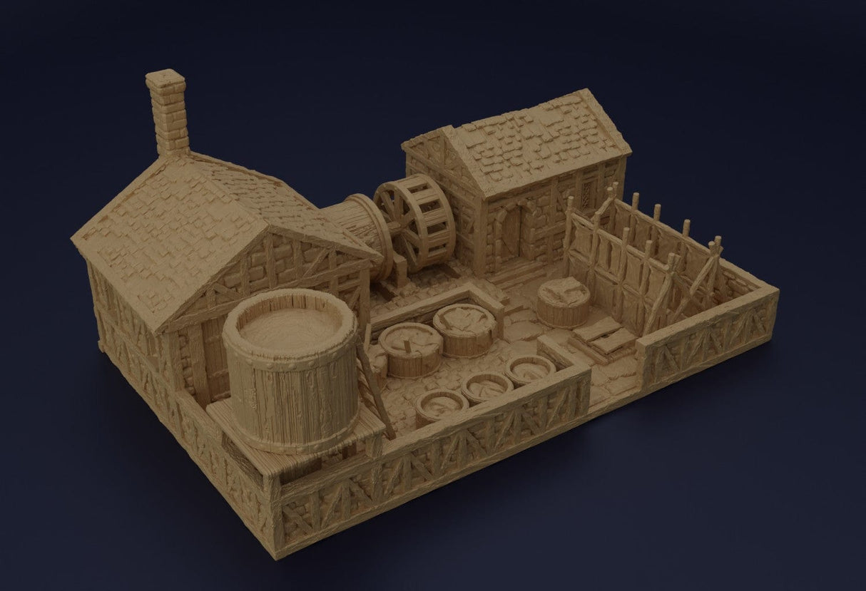 Tabletop Terrain Building Medieval Tannery
