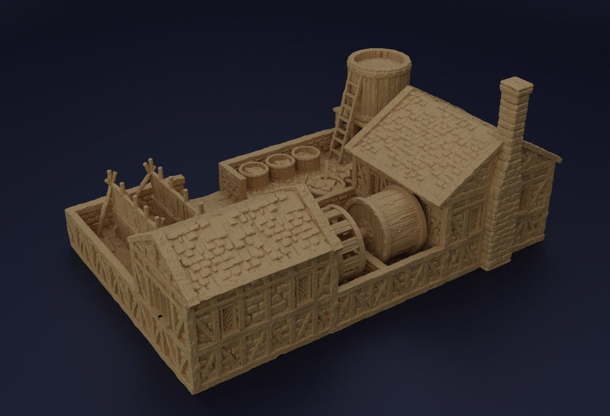 Tabletop Terrain Building Medieval Tannery