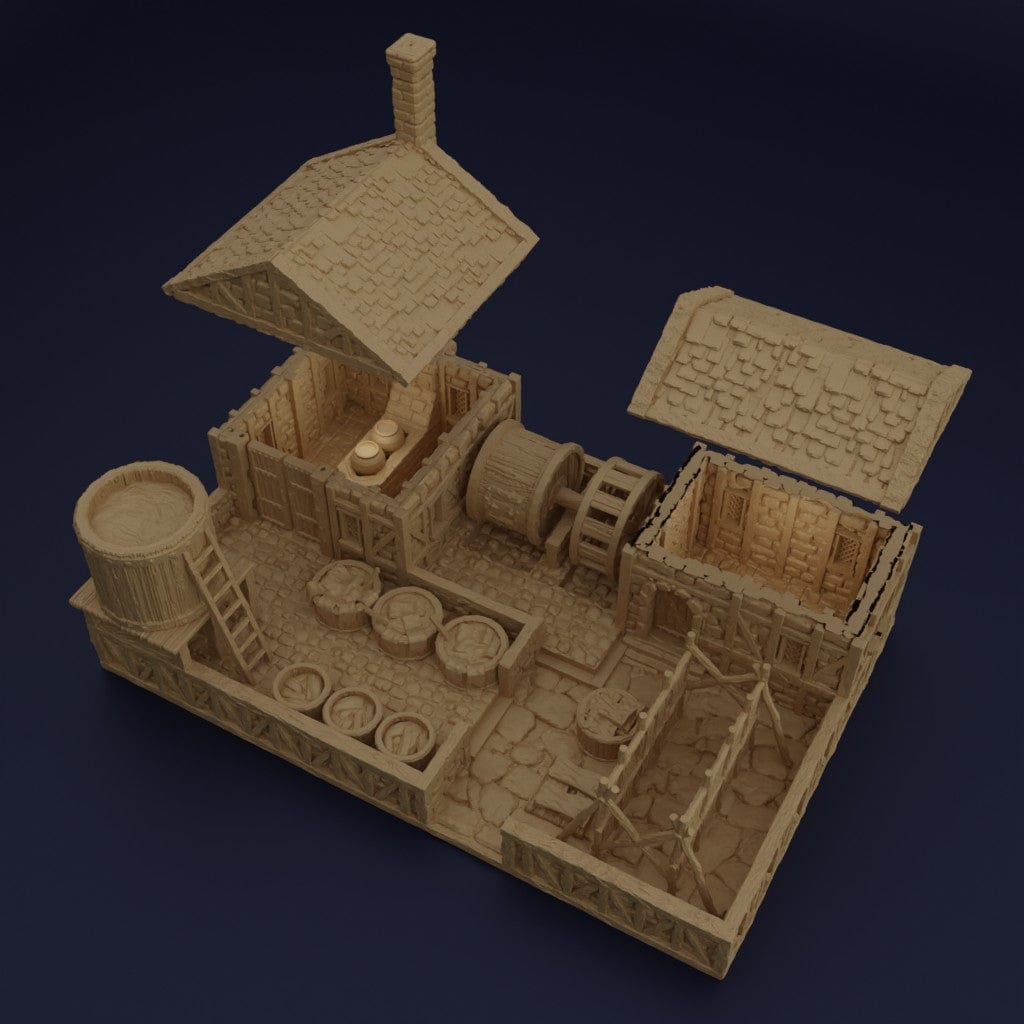 Tabletop Terrain Building Medieval Tannery