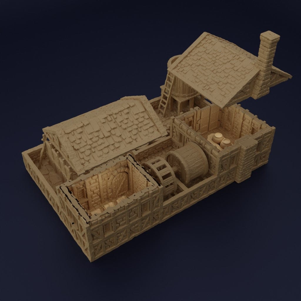 Tabletop Terrain Building Medieval Tannery