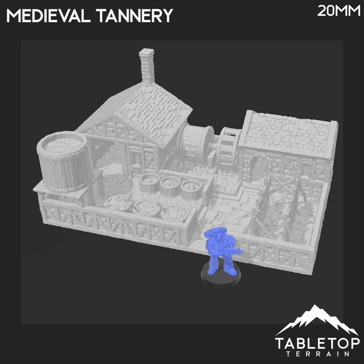 Tabletop Terrain Building Medieval Tannery