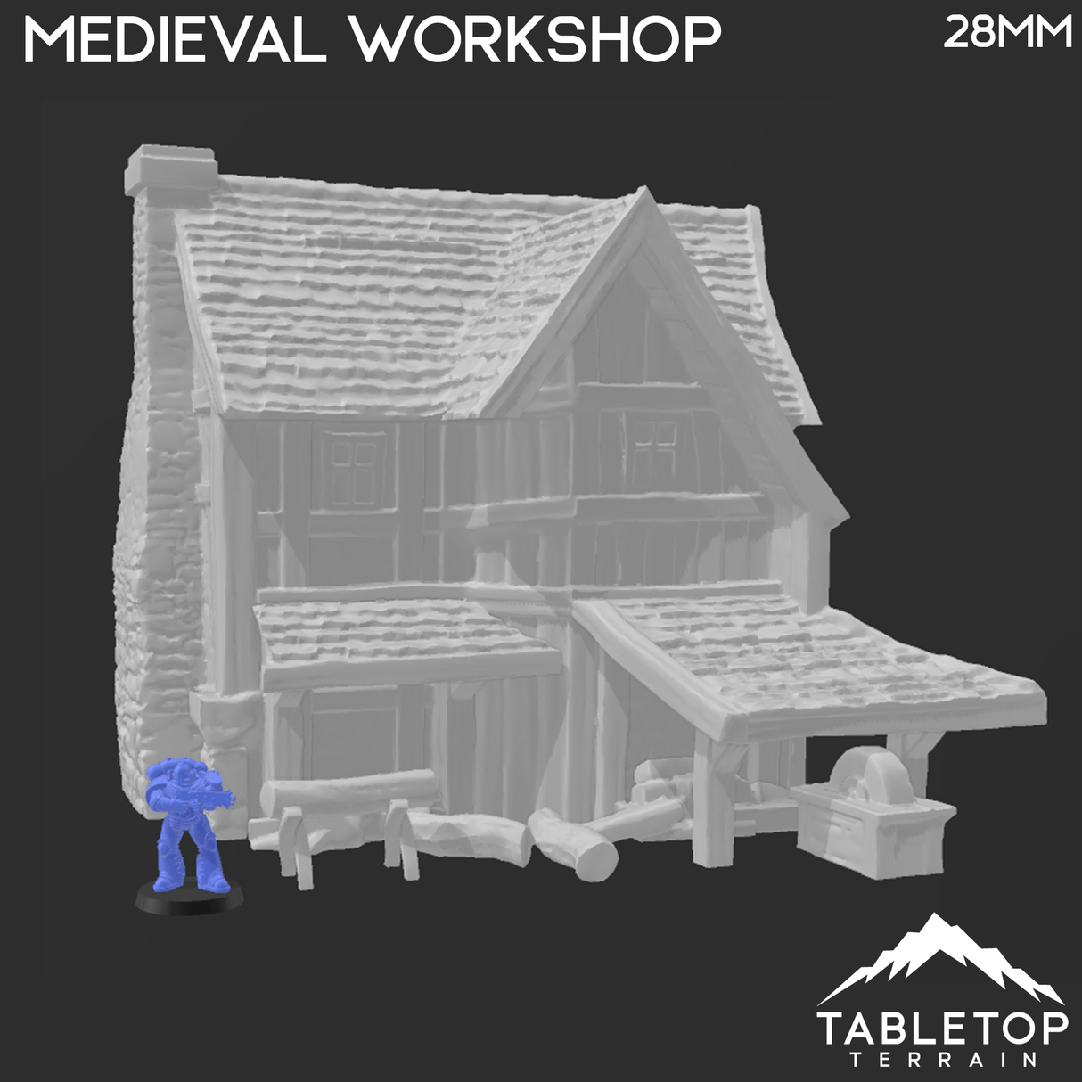 Tabletop Terrain Building Medieval Workshop - Town of Grexdale - Fantasy Building