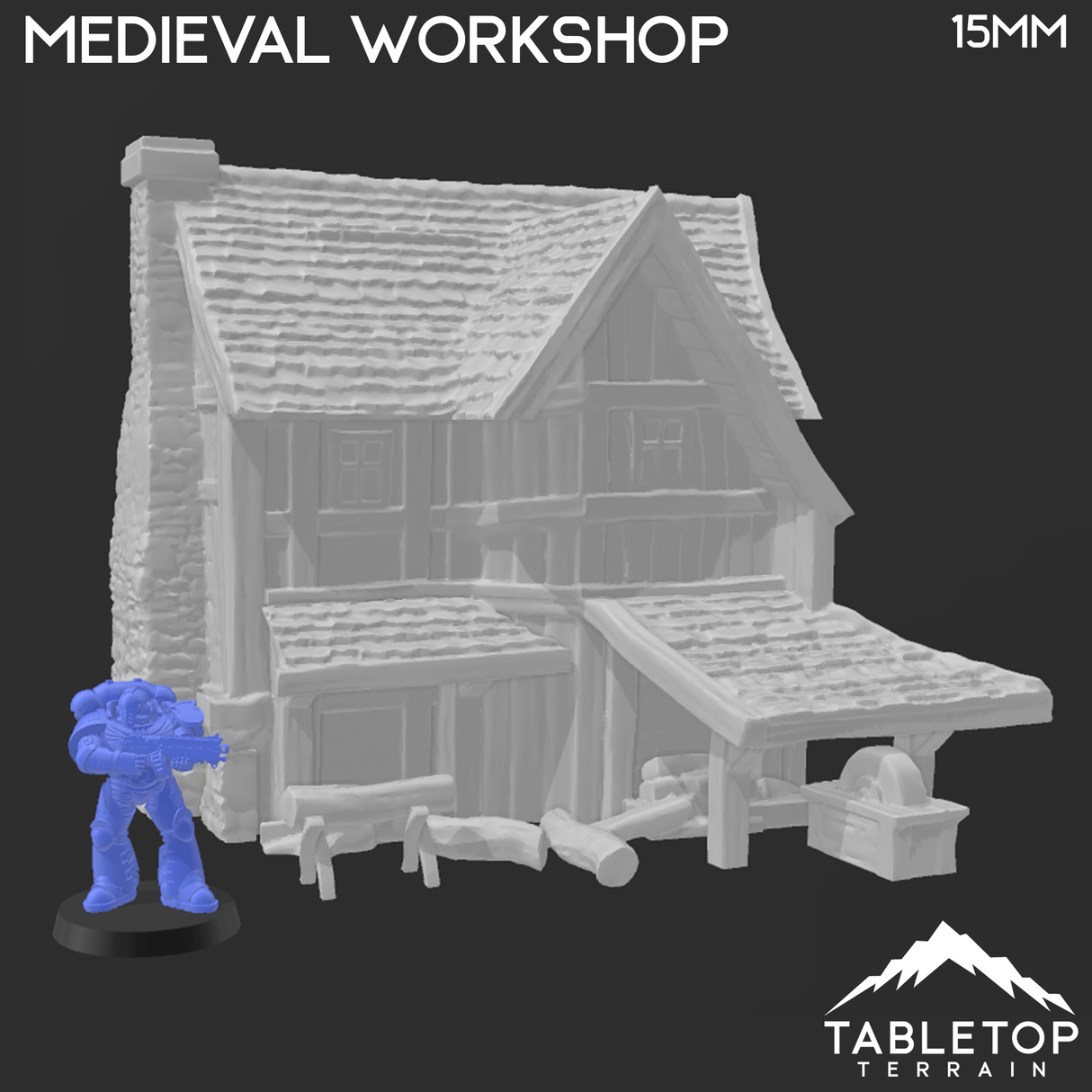Tabletop Terrain Building Medieval Workshop - Town of Grexdale - Fantasy Building