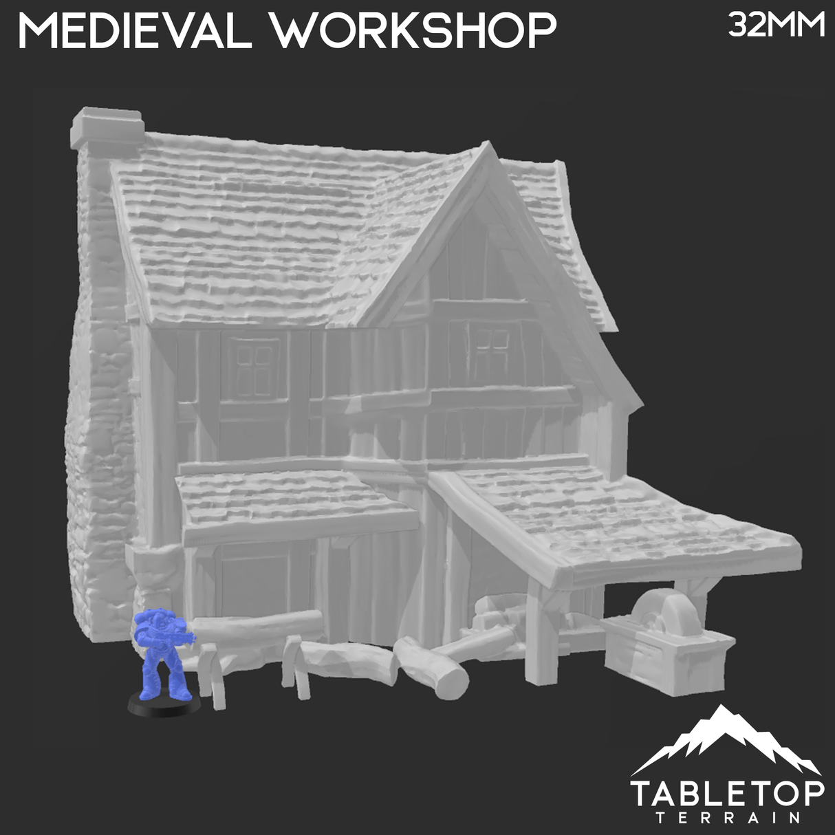 Tabletop Terrain Building Medieval Workshop - Town of Grexdale - Fantasy Building