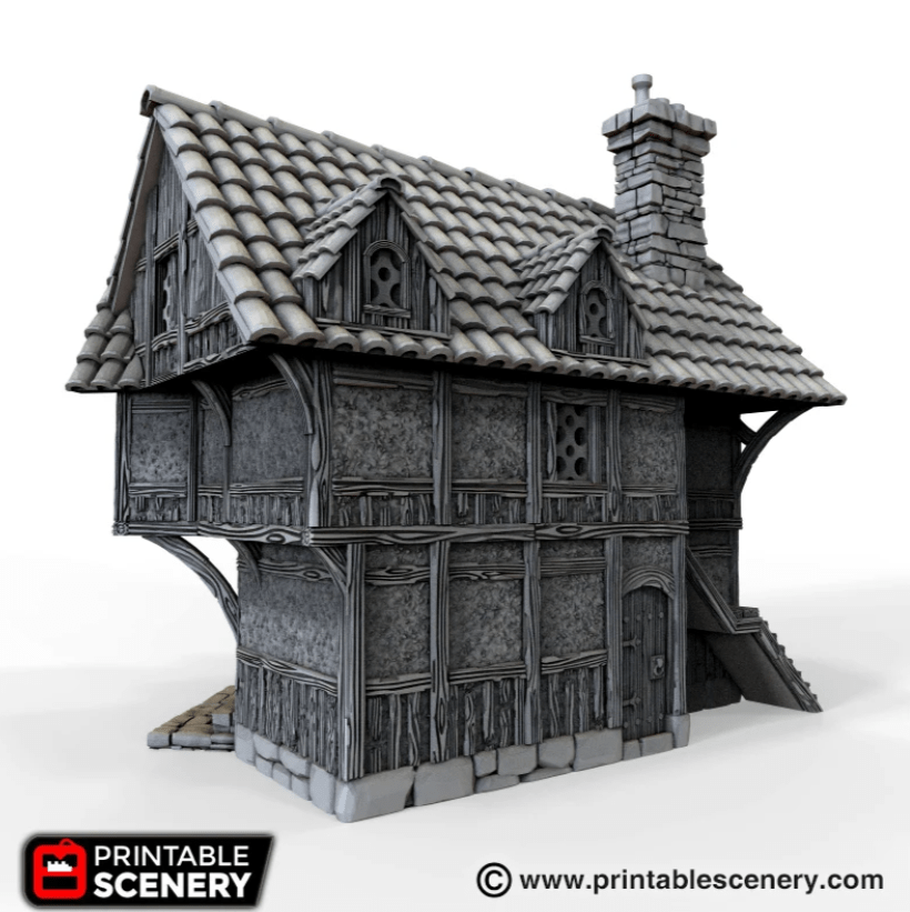 Tabletop Terrain Building Merchants & Markets - Fantasy Building