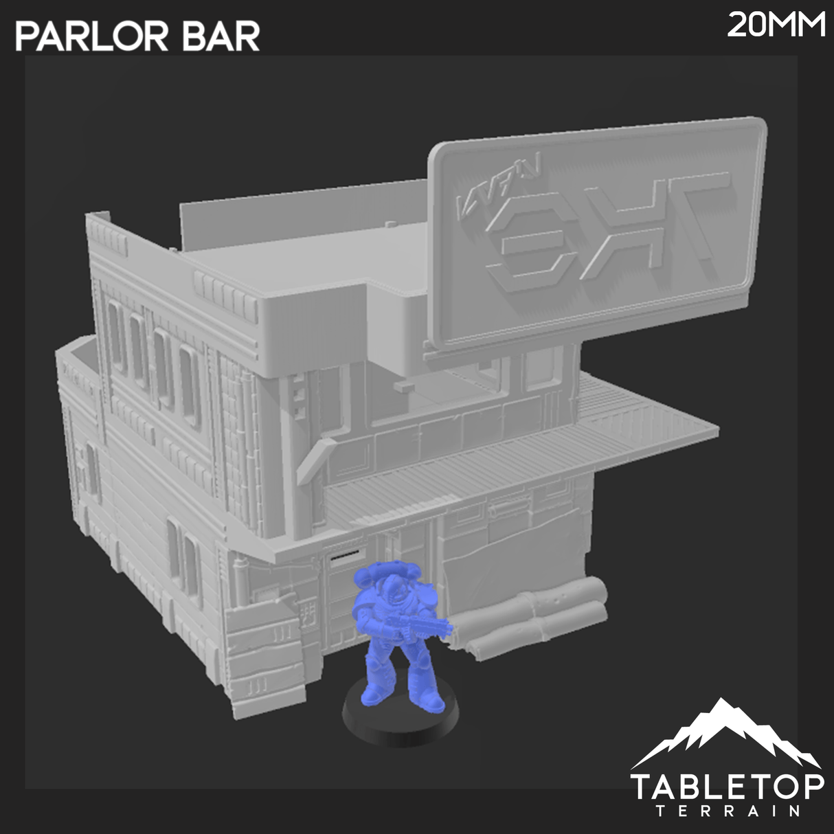 Tabletop Terrain Building Midrim City Parlor Bar - Star Wars Building