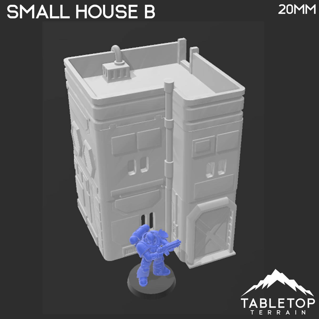 Tabletop Terrain Building Midrim City Small House B - Star Wars Building