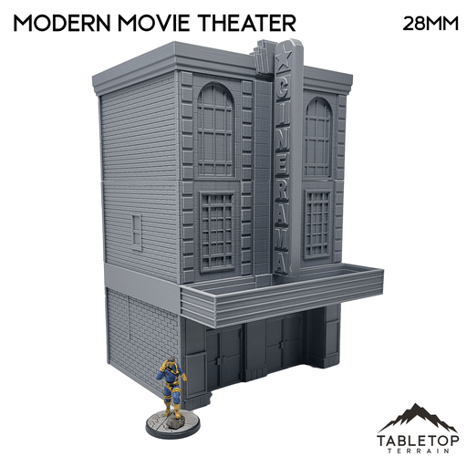 Tabletop Terrain Building Modern Movie Theater - Marvel Crisis Protocol Building