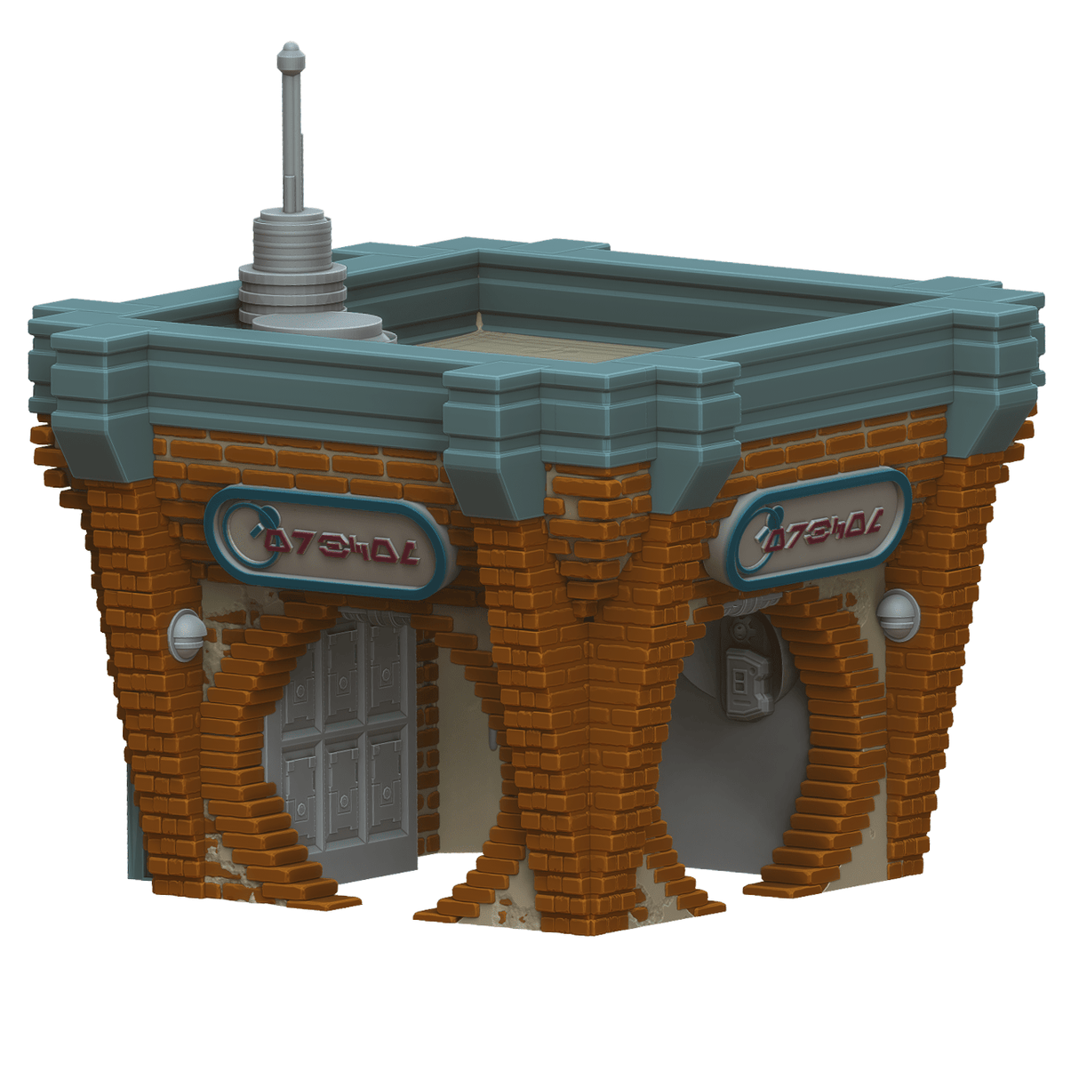 Tabletop Terrain Building OrbComm Booth - Ord Ferrum