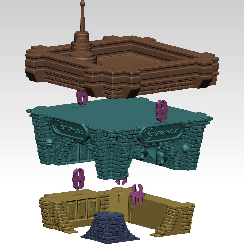Tabletop Terrain Building OrbComm Booth - Ord Ferrum