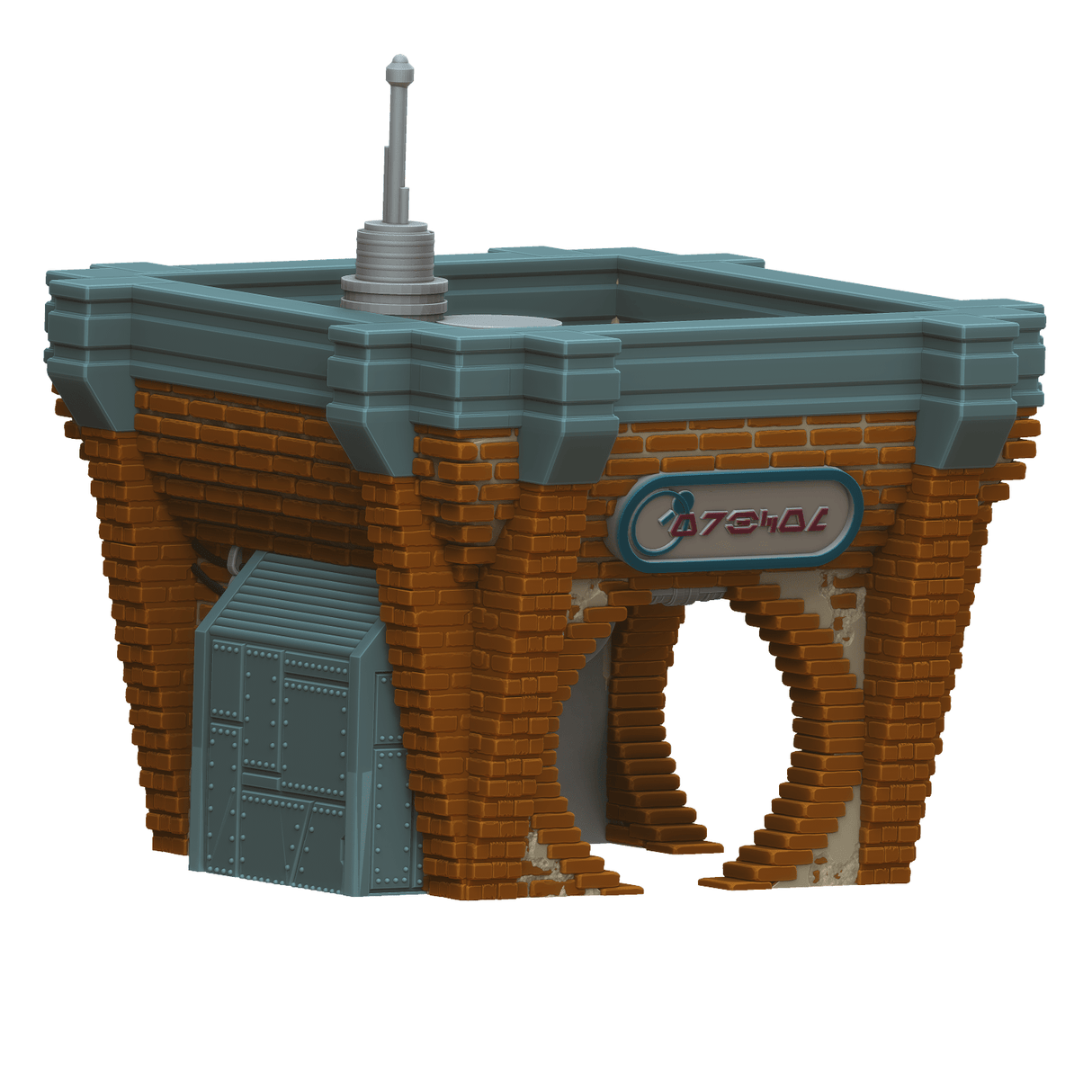 Tabletop Terrain Building OrbComm Booth - Ord Ferrum