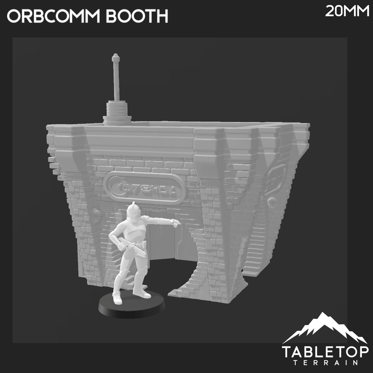 Tabletop Terrain Building OrbComm Booth - Ord Ferrum