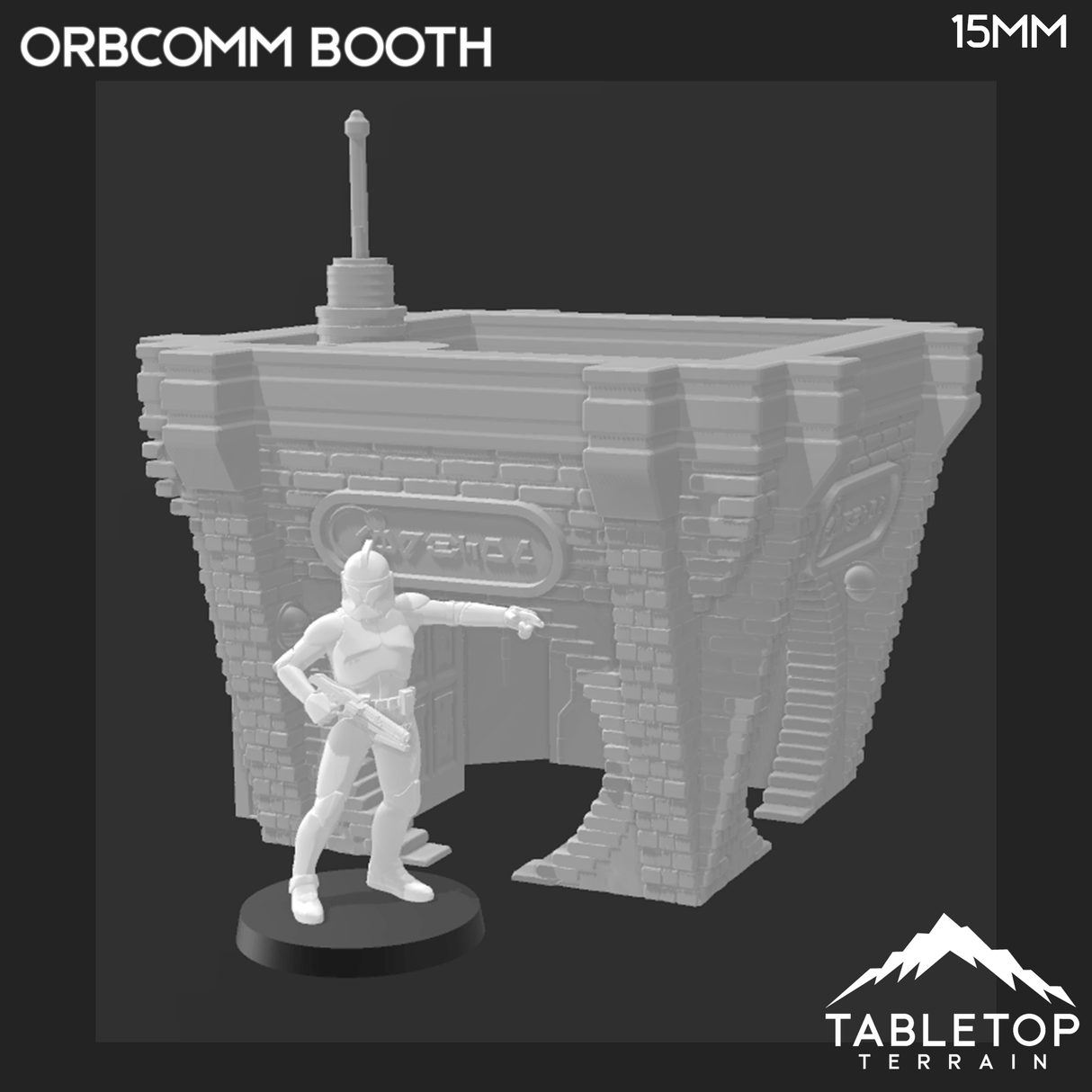 Tabletop Terrain Building OrbComm Booth - Ord Ferrum