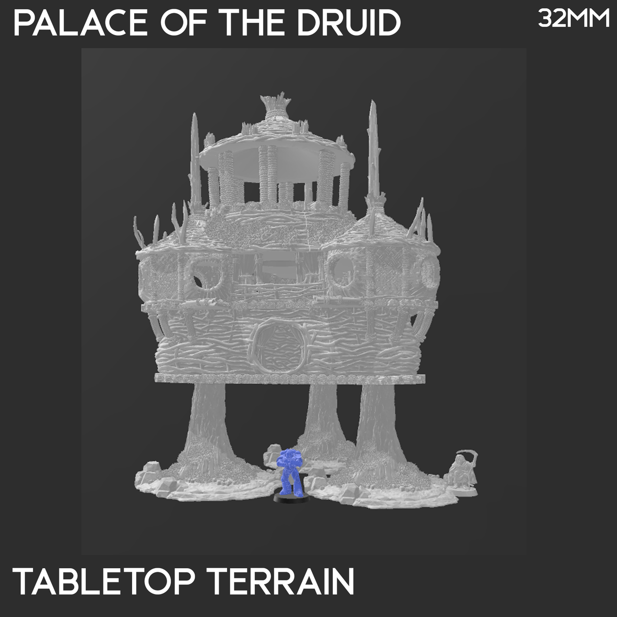 Tabletop Terrain Building Palace of the Druid - Rise of the Halflings - Fantasy Building