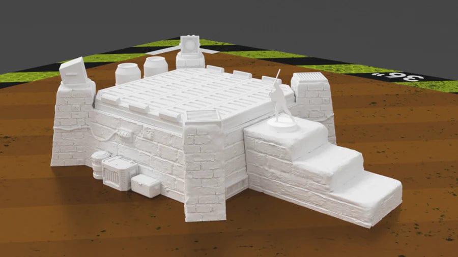 Tabletop Terrain Building Pilgrim City Landing Pad - Star Wars Legion Terrain
