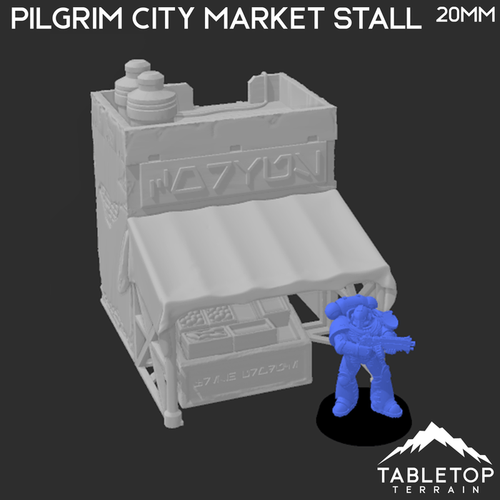 Tabletop Terrain Building Pilgrim City Trader's Market Stall- Star Wars Legion Building