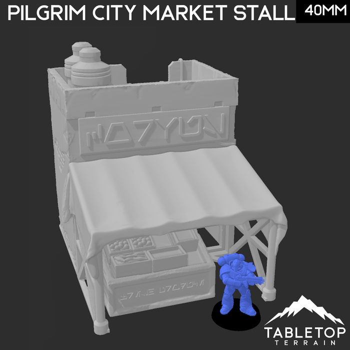Tabletop Terrain Building Pilgrim City Trader's Market Stall- Star Wars Legion Shatterpoint Building